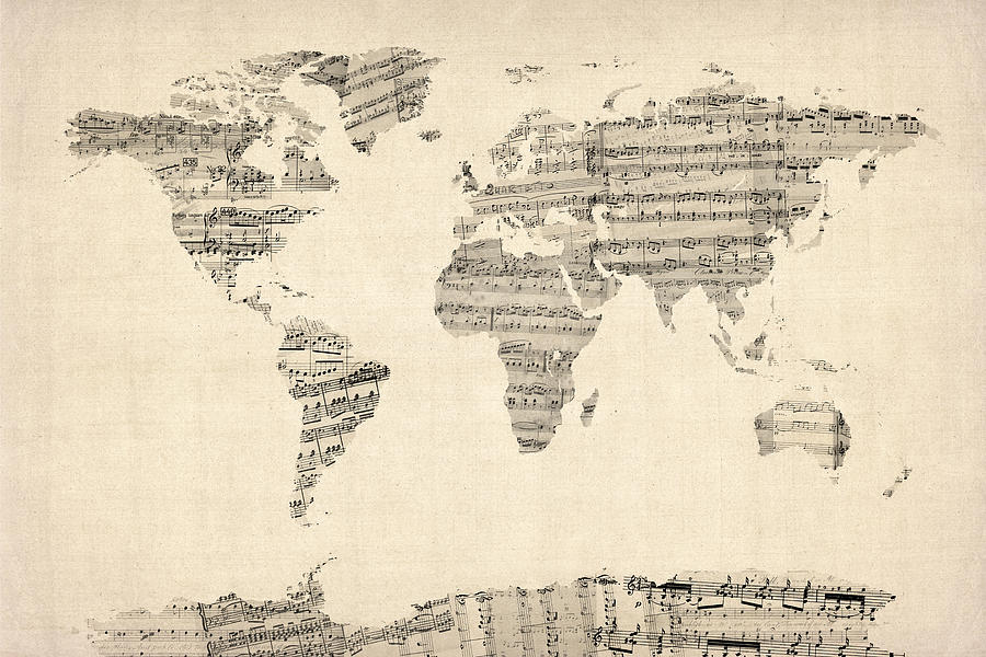 map-of-the-world-map-from-old-sheet-music-michael-tompsett